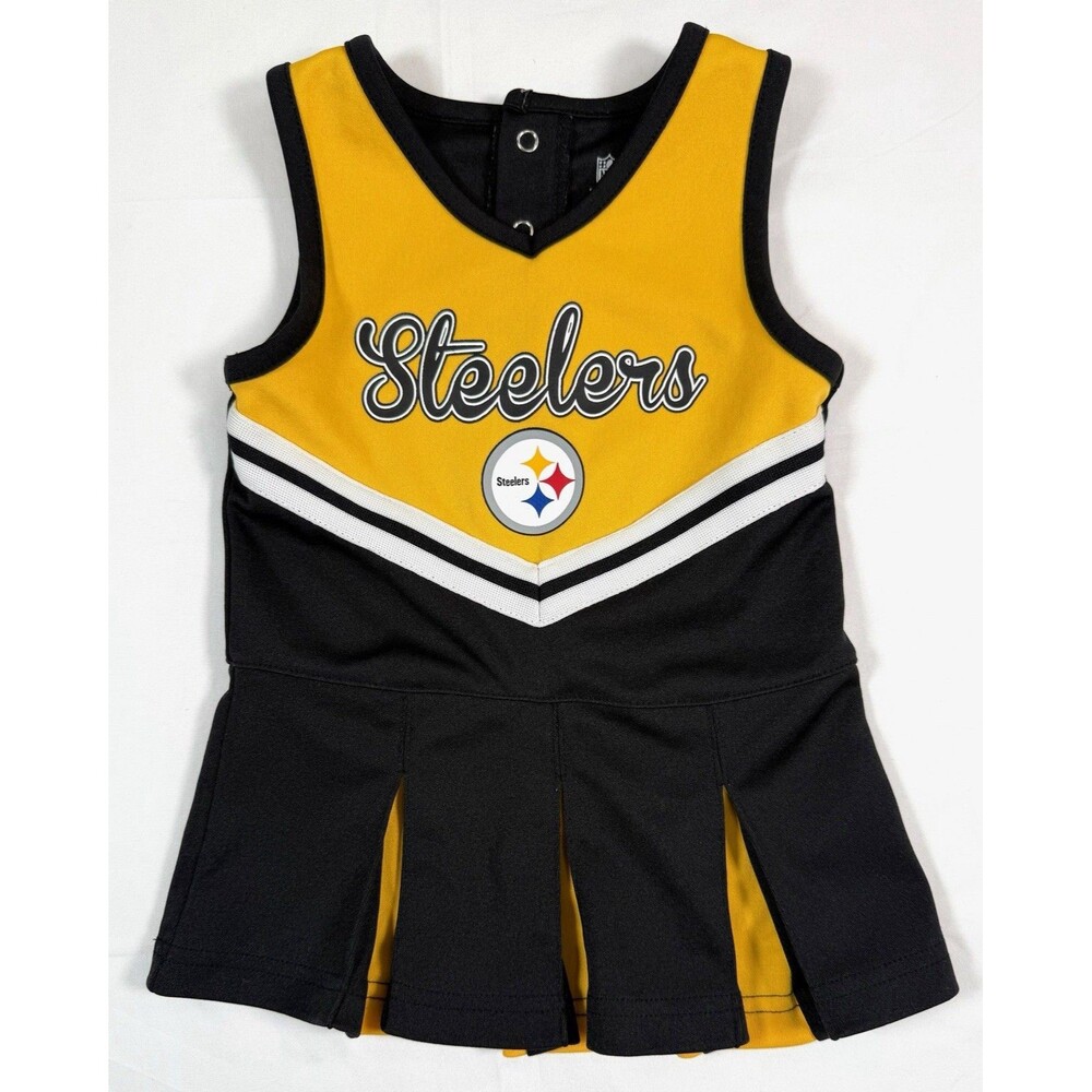 NFL TEAM APPAREL Girls Steelers Cheerleader Dress 18M Football Fan Spirit‎